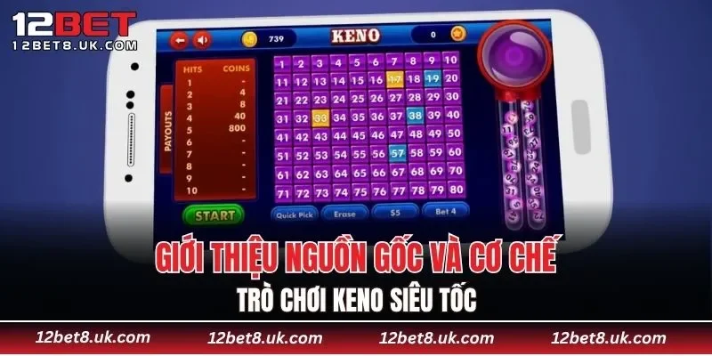 Giới thiệu nguồn gốc và cơ chế trò chơi Keno Siêu Tốc